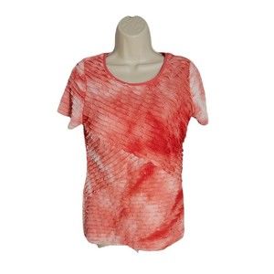 Kim Rogers Blouse Shirt ~ Sz PS ~ Short Sleeve ~ Pink